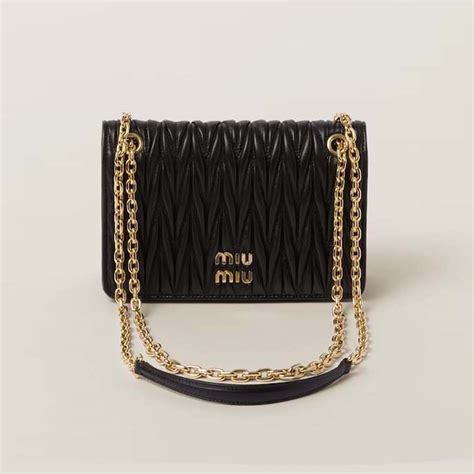 miu miu matelasse belt bag|Black Matelassé Nappa Leather Mini.